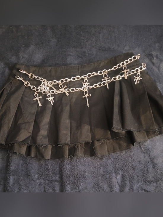 Dolls Kill Dresses & Skirts - Women's Dolls Kill Widow Pleated Mini Skirt w/ Metal Accents
